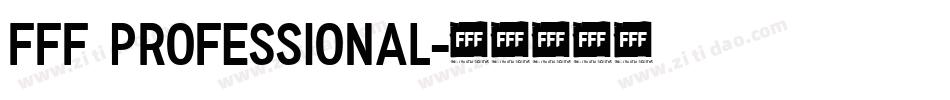 FFF Professional字体转换